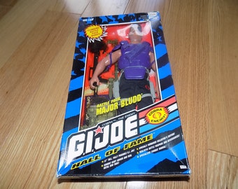 G I JOE  Doll vintage Action Battle Pack Major Bludd Soldier Box 1996 Dolls Hasbro Action Figure Toys Hall of Fame Cobra Enemy 12"