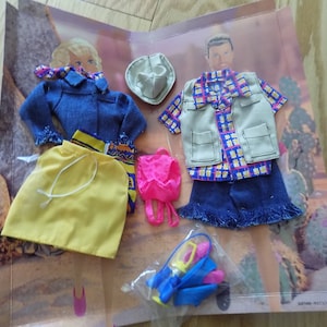 Barbie Ken Date Night Fashions Vintage Toys Dolls Mattel Action Figure Mattel Dolls New Hiking Outfits 1995