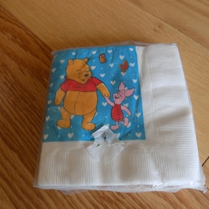 Winnie Puuh Geburtstag Servietten Vintage Party Decor Gefälligkeiten Getränke Serviette Mädchen Jungen Papier Party Liefert