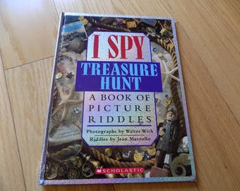 I Spy Treasure Hunt Book Hidden Pictures Look and Find Search Picture Riddles Wick