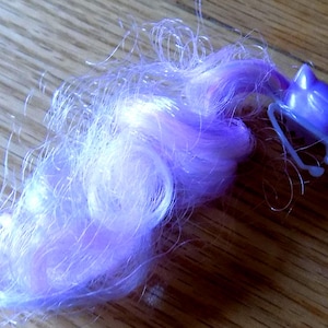 Vintage Lady Lovely Locks Pixie tails: Mattel Purple Bird Hair Accessories