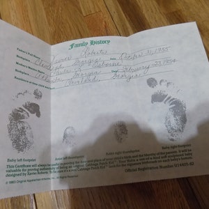 Cabbage Patch Kids Adoption Papers Birth Certificate CPK Maud Hatty - Etsy
