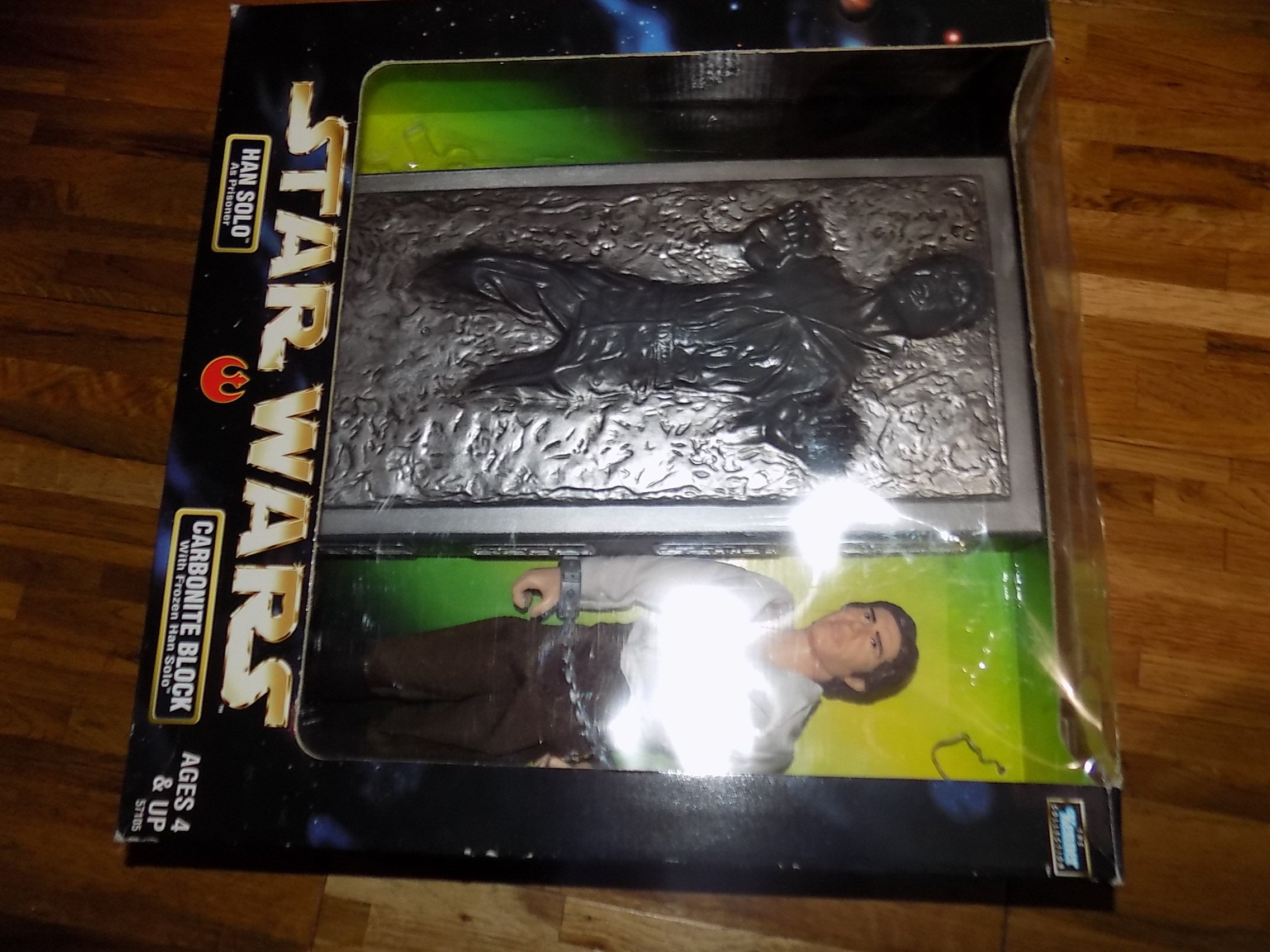 Vintage Star Wars Han Solo in Carbonite Block - Kenner Action