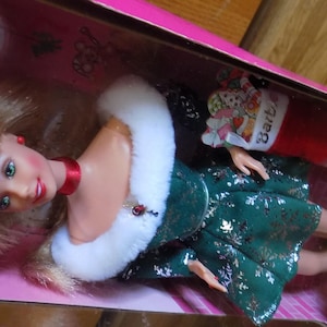 Barbie Festive Season Doll vintage Box 1997 Dolls Ken Midge Barbies Mattel 18909 Action Figure Toys dolls Christmas Holiday