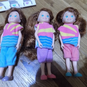 QUINTS Tyco Dolls Playset Vintage 1980&#39;s Toys Doll Quintuplets dolls action figures doll accessories Cousins