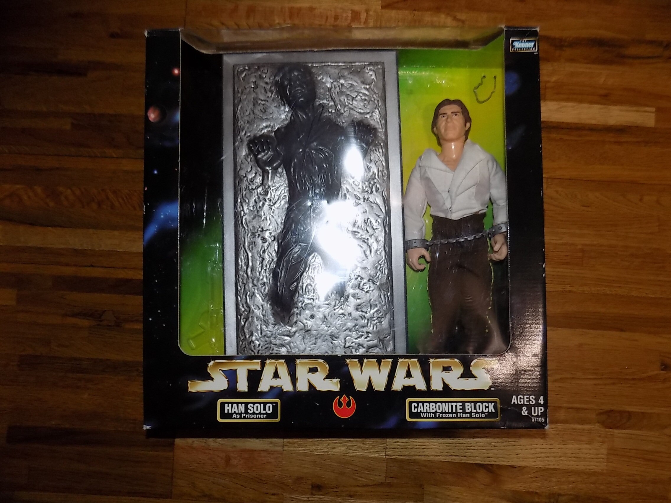 Vintage Star Wars Han Solo in Carbonite Block - Kenner Action