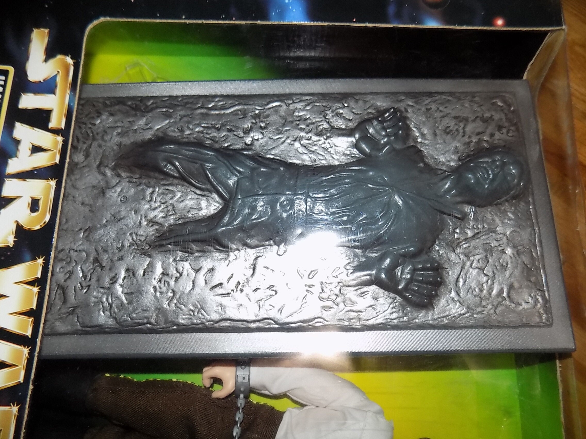 Vintage Star Wars Han Solo in Carbonite Block - Kenner Action