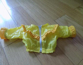 Vintage Cabbage Patch Kids Jacket: Yellow and Orange Coat Outfit (16" Doll)