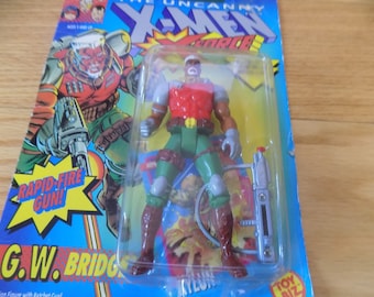 Vintage 1992 X-Men G. W. Bridge Action Figure, Toy Biz (Sealed)
