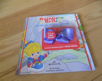 RAINBOW BRITE Sprite Bright Rainbow Book Color Caves Mystery