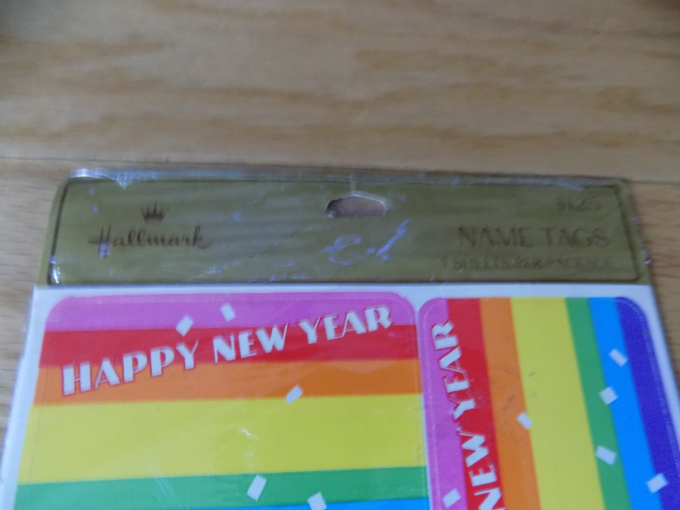 Vintage Hallmark Name Tags Labels Decorators New Year - Etsy