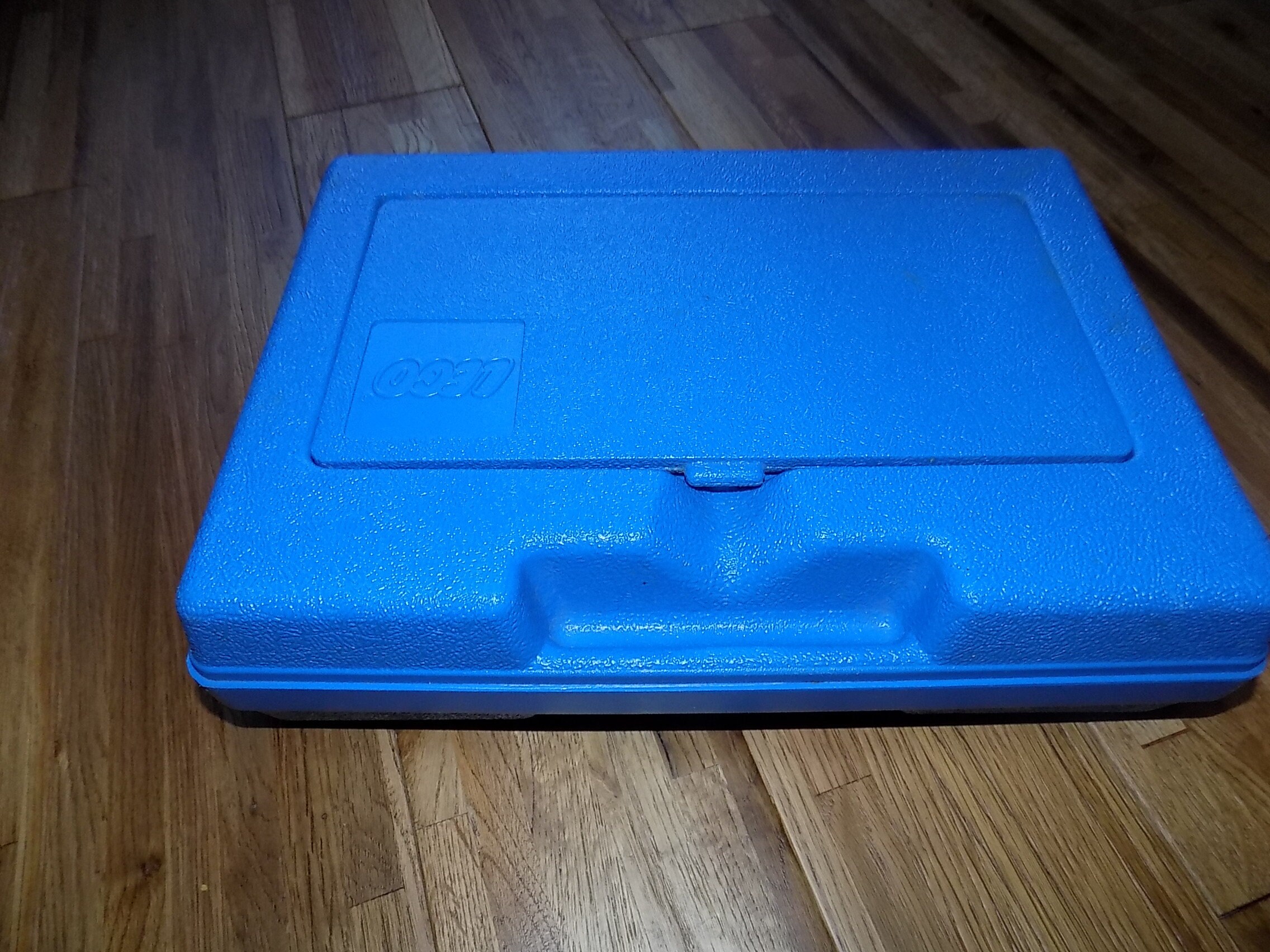 VTG 1997 Blue Lego Storage Container Carrying Case Holder Box Made in USA
