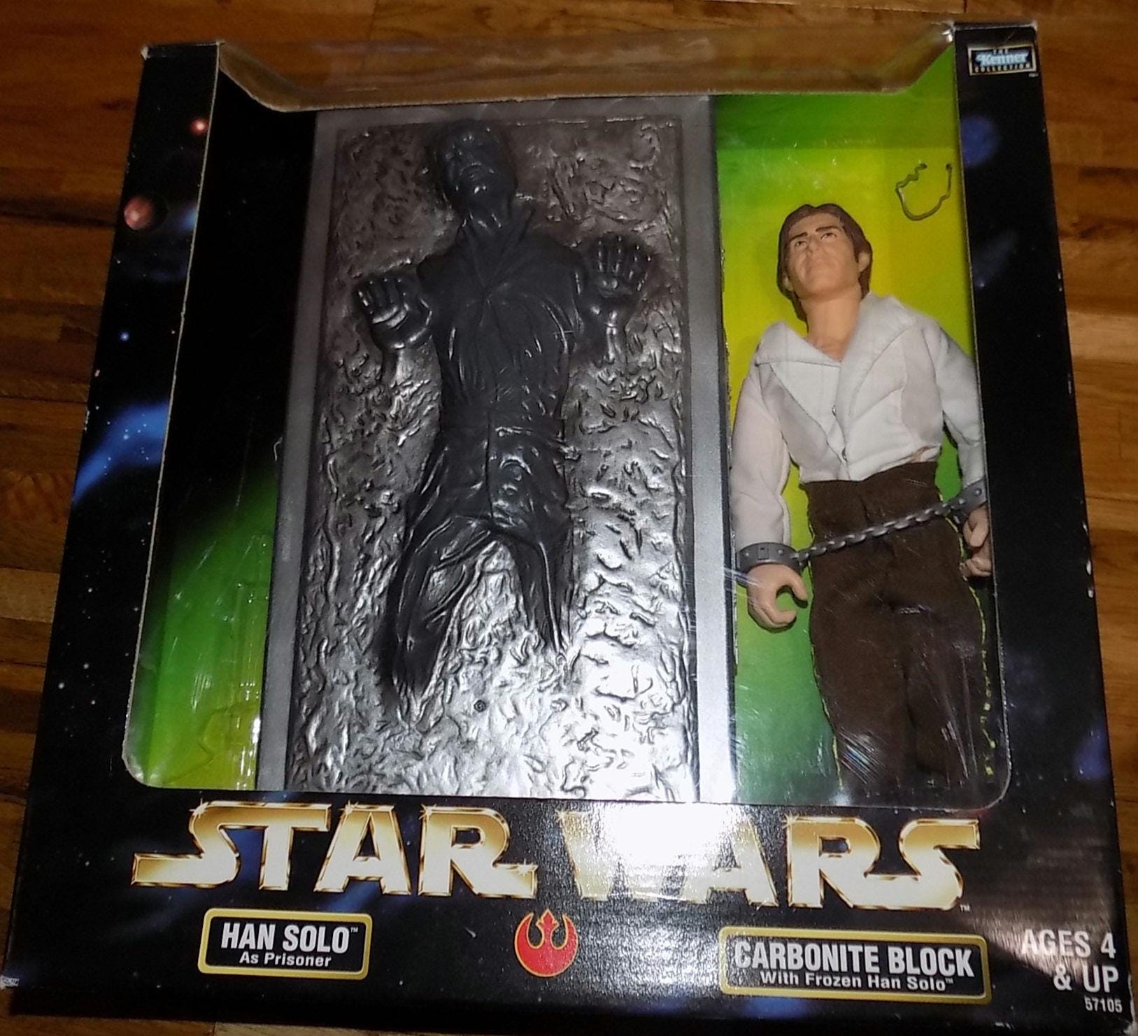 Vintage Star Wars Han Solo in Carbonite Block - Kenner Action