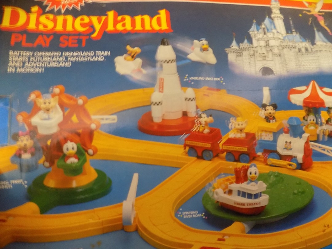 Disneyland Playset Vintage Mickey Mouse Toodle Tots Little Etsy
