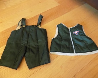 Vintage Teddy Ruxpin Outfit: Green Snowsuit, Worlds of Wonder