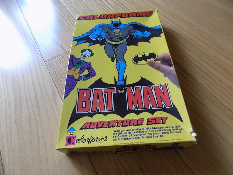 Batman Super Hero Vintage Play Set Colorforms Bat Man Vintage Toys Doll ...