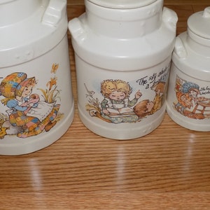 McCoy Canister Set Container Cookies Flour Sugar Tea Canisters Vintage McCoy Kitchen Counter Storage Home Cookie Jar