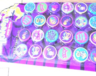 Lisa Frank Halloween Rings Trinkets Party Favors Vintage SEALED NEW