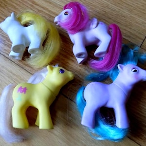 My Little Pony G1 Baby Beedy Eye Newborn Ponies Vintage Hasbro 1980&#39;s MLP Shoes Hasbro Action Figures