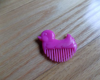 Vintage My Little Pony donkerroze eendenkam: Hasbro MLP speelgoedaccessoire