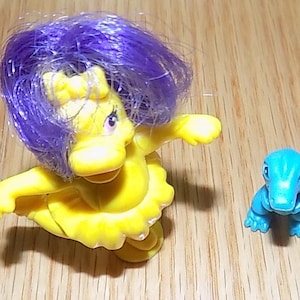 Darlin Dancing Dinos Ballerina Vintage Hasbro MLP Dinosaur Action Figures Akcesoria Dinozaury Darling Dino