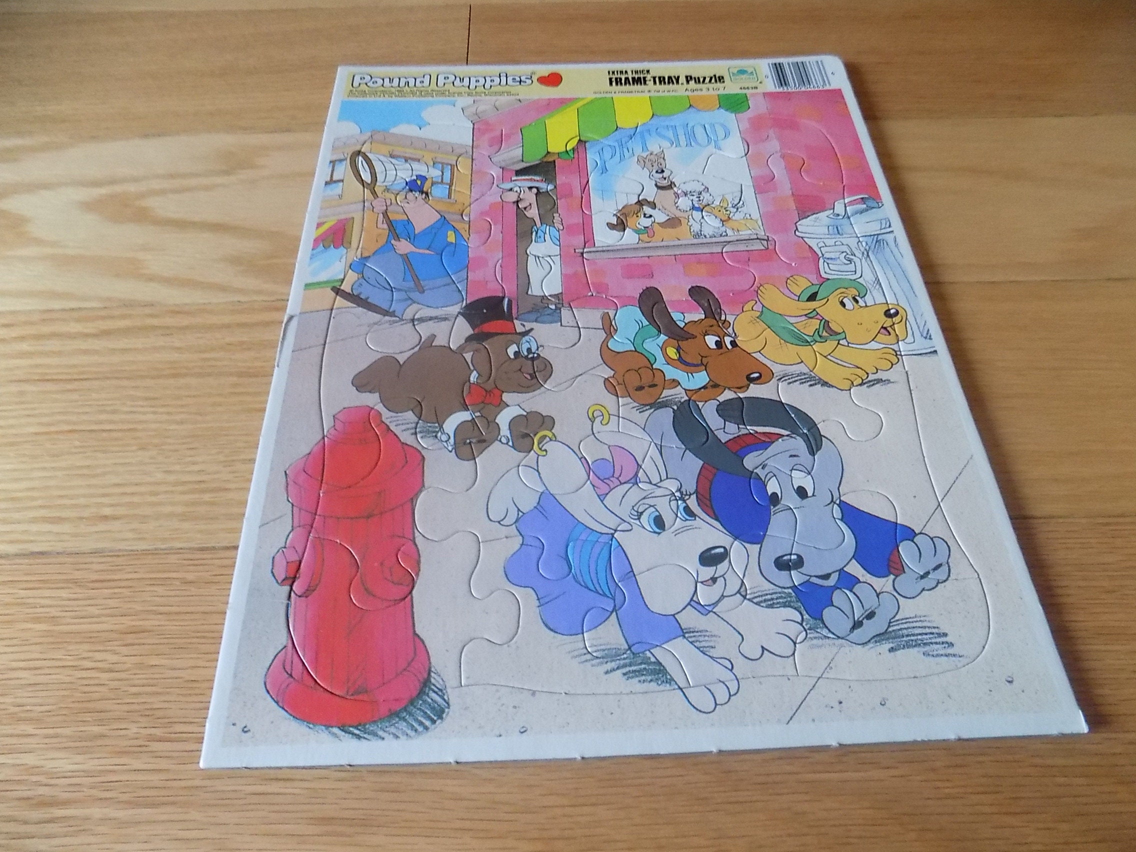 Vintage Pound Puppies Tray Puzzle - 1986 MB 25 Piece - Etsy