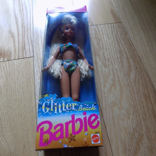 Glitter Beach Skipper Barbie Vintage Toys Dolls Mattel Action Figure Mattel Doll Nieuw