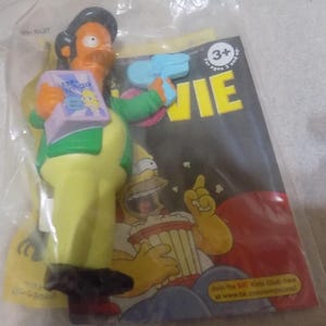 Simpsons Apu Nahasapeemapetilon Vintage Happy Meal Toys Cake Toppers Daycare Child&#39;s Play Simpson Bart TV Character Homer Margie
