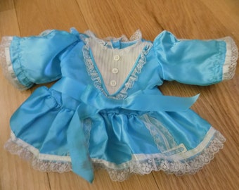 Vintage Cabbage Patch Kids Dress: Blue Lace Outfit, Coleco Tag