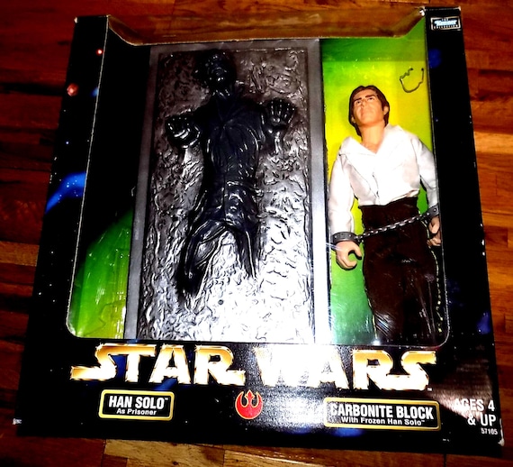 Vintage Star Wars Han Solo in Carbonite Block - Kenner Action
