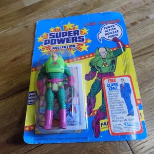 スーパーパワー レックス ルーサー ケナー 1984 コミック付き シール付き ヒーローズ ヴィンテージ おもちゃ アクションフィギュア おもちゃ 人形 シール付き
