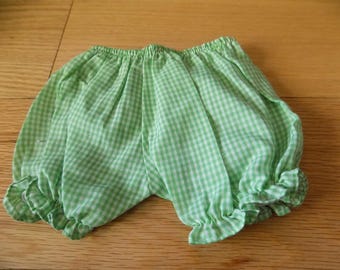 Vintage Cabbage Patch Kids Doll Bloomers: Gingham Shorts 16" CPK