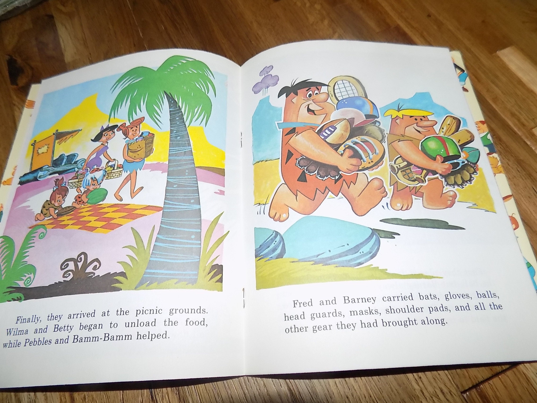 The Flintstones on a Picnic With Dino Stories Children's Etsy Ireland