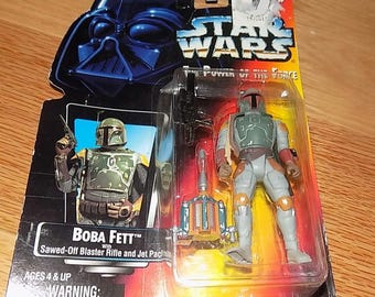 Vintage Star Wars Boba Fett Action Figure - Power of the Force SEALED