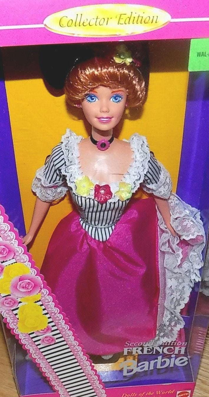 Barbie French Vintage Toys Dolls Mattel Action Figure Mattel Dolls of the World Collection New