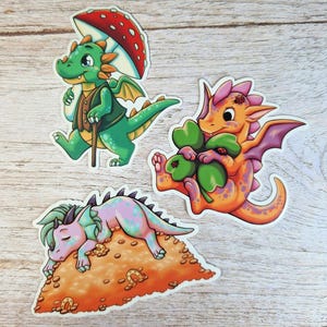 Glücksdrachen Stickerset