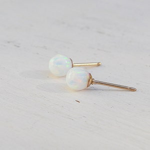 Opal earrings stud,opal earrings,white opal earrings,opal studs,gold opal earrings,minimalist earrings,gold earrings,opal jewelry