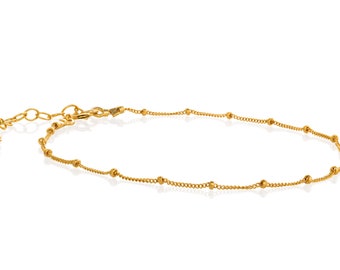 Dainty Gold Anklet,Summer Anklet,Gold Filled anklet,Minimalist anklet,Gold chain anklet,Delicate Anklet