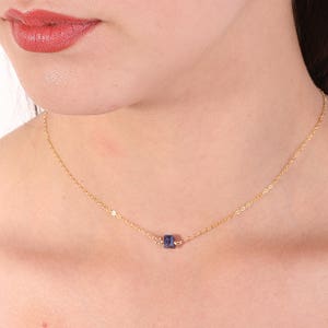 SALE - Sodalite Necklace,Gold Necklace,Gemstone Necklace,Dainty necklace,Minimalist,Layered necklace,blue sodalite necklace