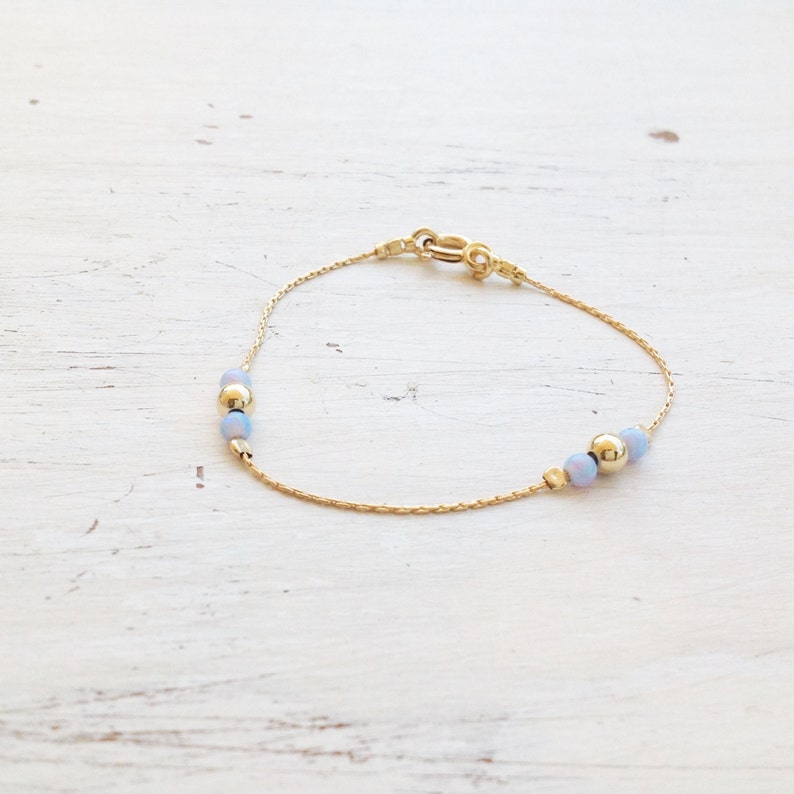 Baby Anklet Baby Anklet Bracelet Opal Ankletluck Jewelry Etsy Israel