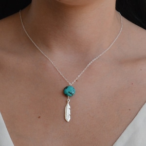 feather necklace,silver feather pendant,sterling silver feather, feather charm,boho necklace,everyday necklace,feather jewelry -21129