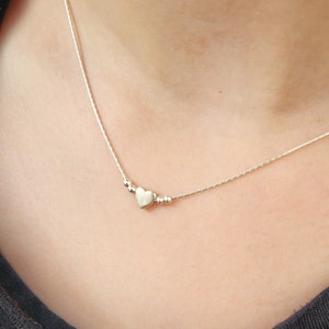 Mini Heart Necklace, Gold Heart Necklace, Choker Heart Necklace,Tiny Heart Necklace, Gold filled Heart Necklace, Heart Necklace Gold