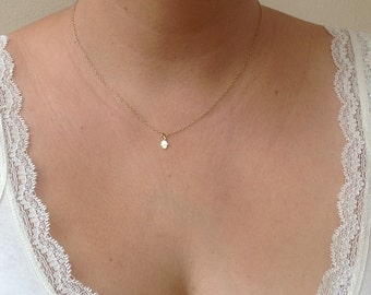Hamsa necklace - Hamsa Hand Necklace - Gold Hamsa Necklace - Tiny Hamsa Pendant Necklace,luck necklace- 012