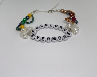 Folklore/Evermore inspired friendship braceler