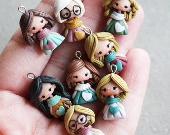 custom charm bracelet, minime, customizable doll, mini doll personalized charm, make your personalized charm