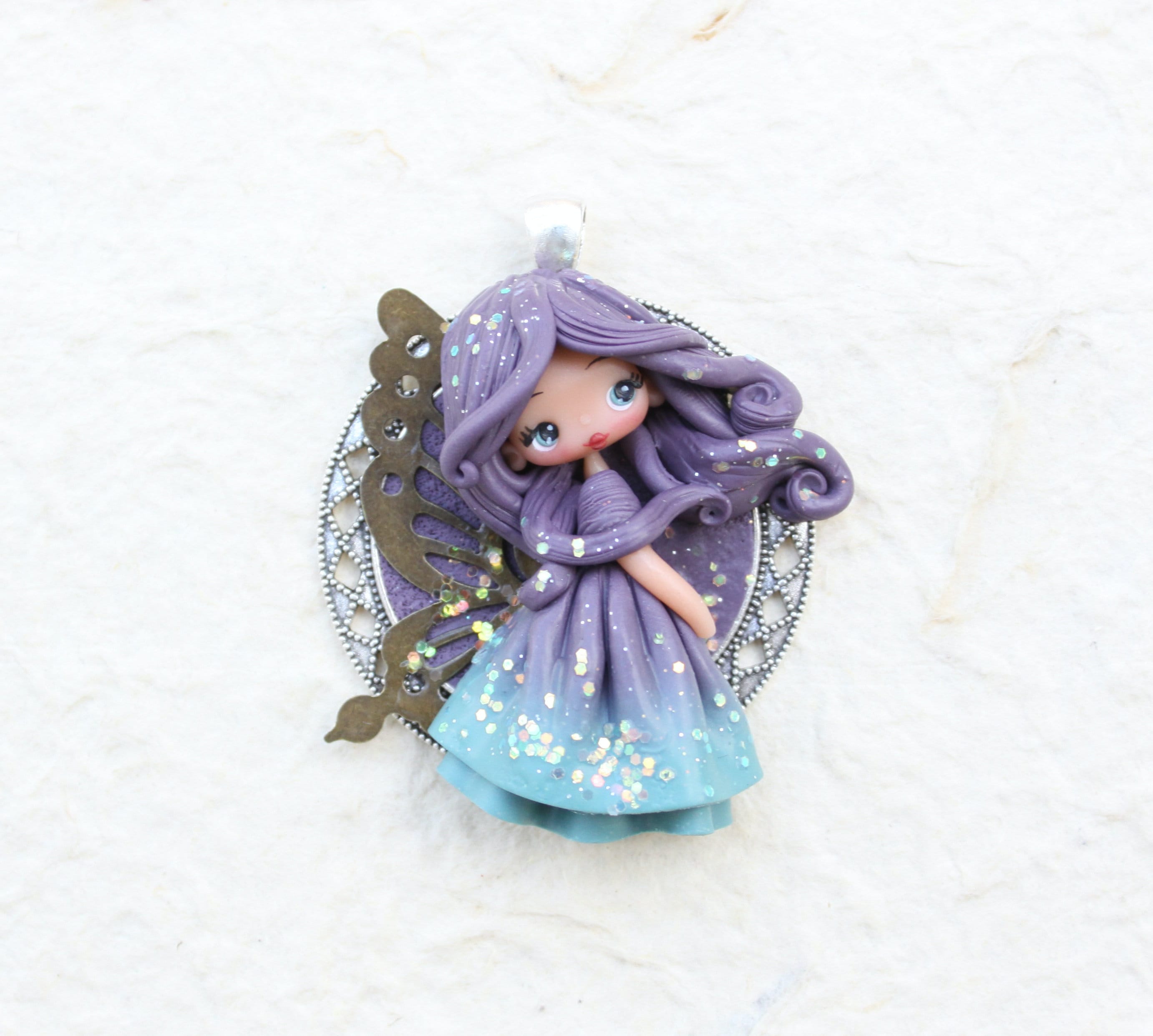 Pastel Fairy Keychain, Flame Fairy Charms, Polymer Clay Keychain, Handmade  Fairy Accessories