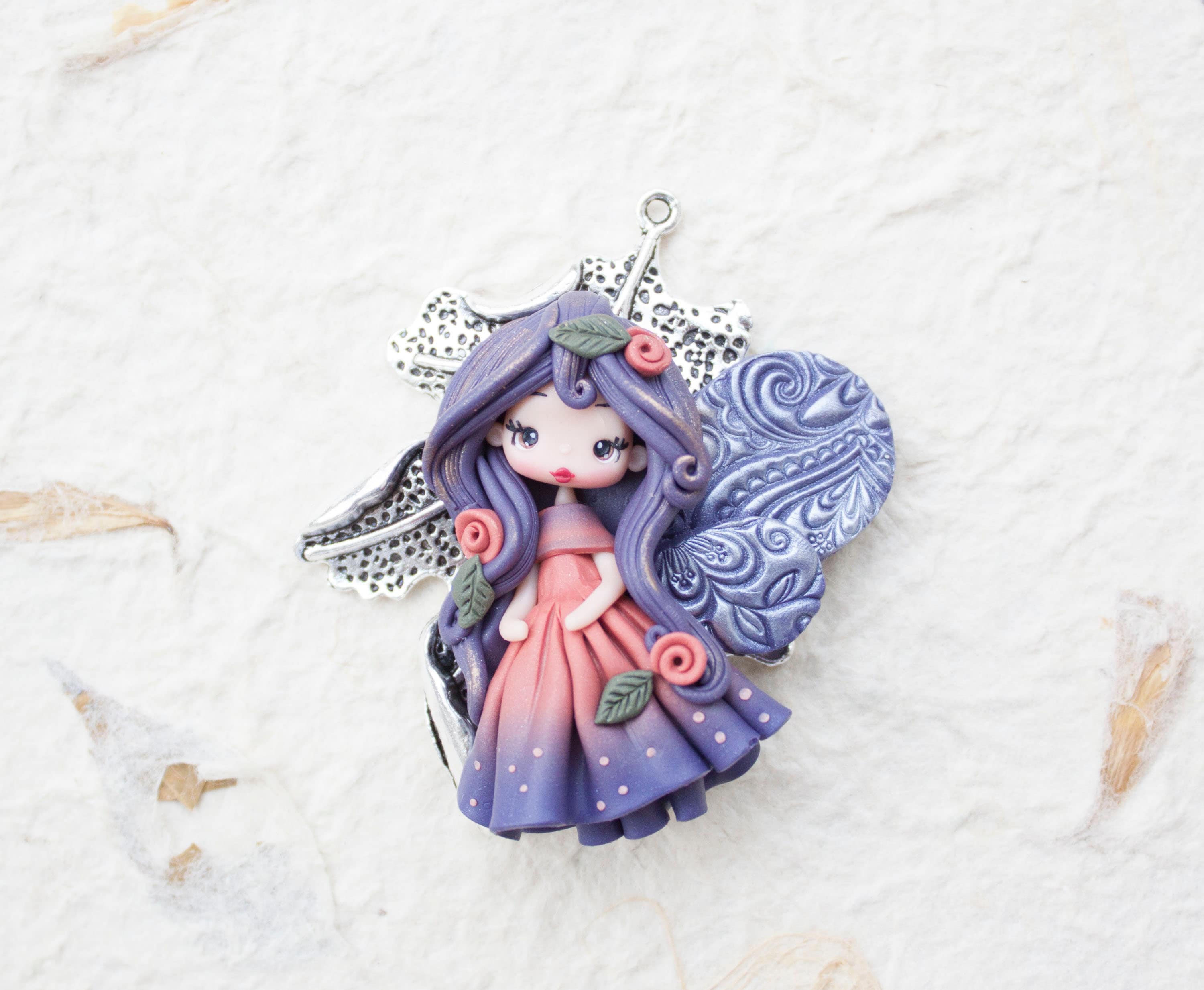 polymer clay pendant fimo dolls made to order