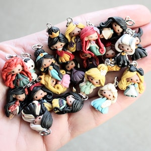 disney charm, alice charm, charm bracelet, colorful charm,kawaii, princess, disney favor, doll for bowls, clay doll, european charm bracelet