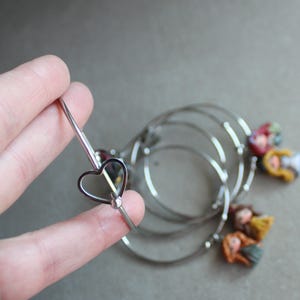 disney's princess bangle, polymerclay dolls, stainless steel bracelet, kawaii disney doll, clay chibi, figurine image 9