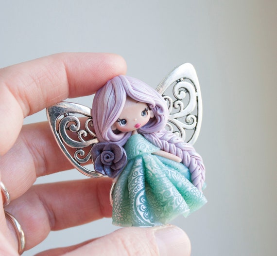 fairy bracelet bangle with mini doll made to order